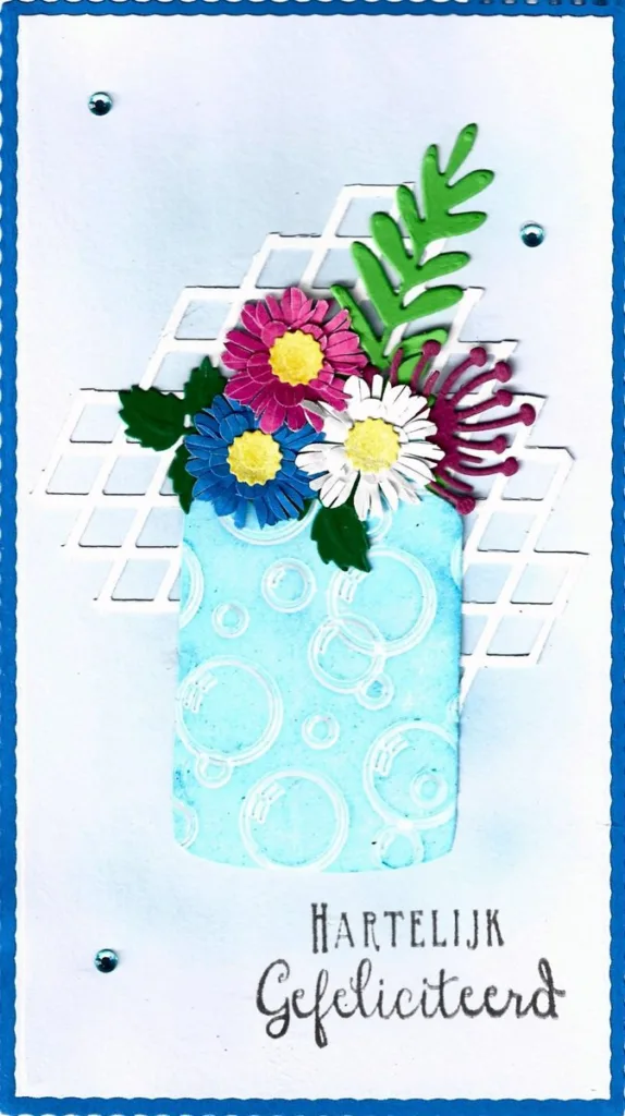 Bloemen in bubbelvaas