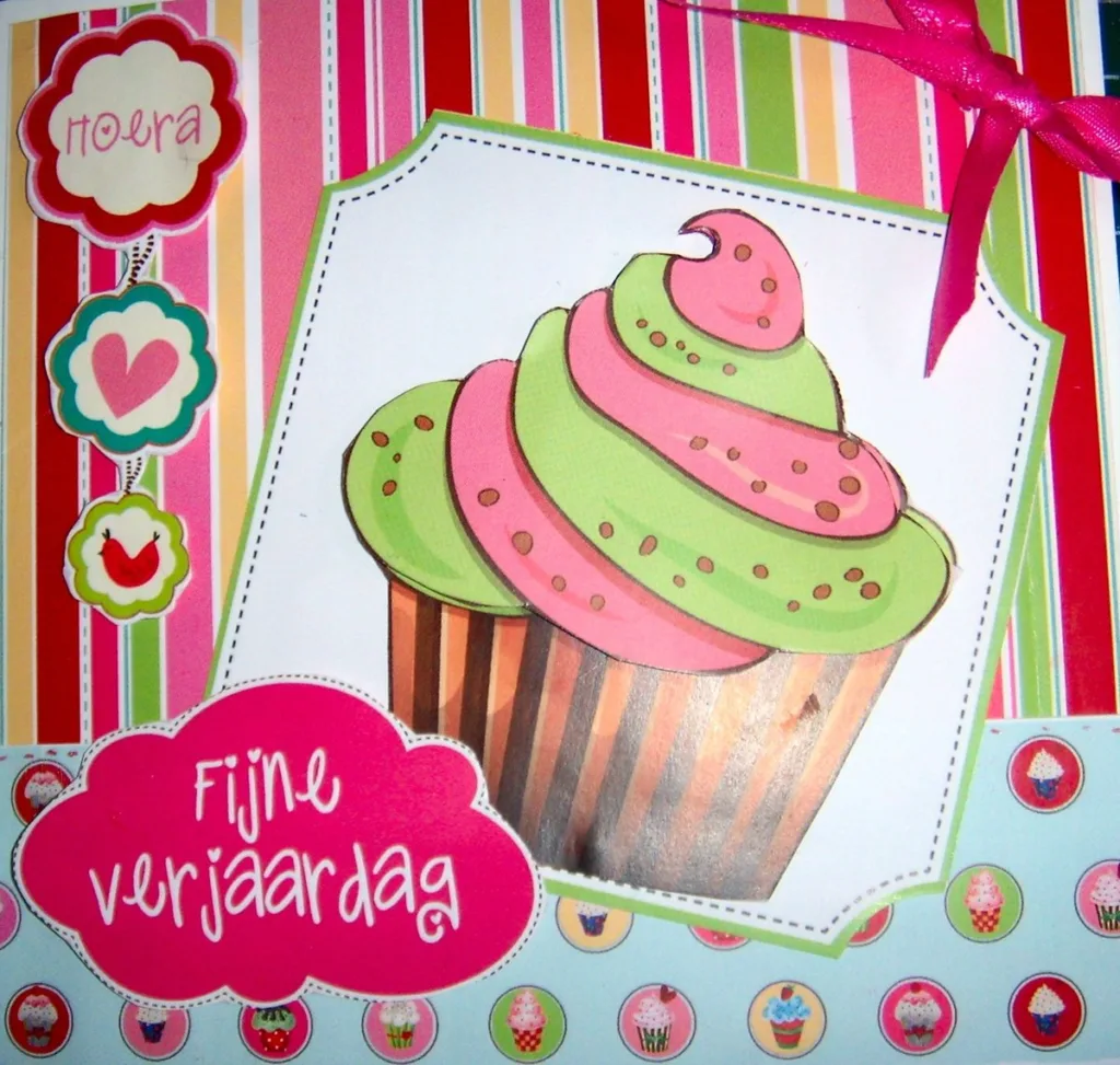Cupcake fijne verjaardag