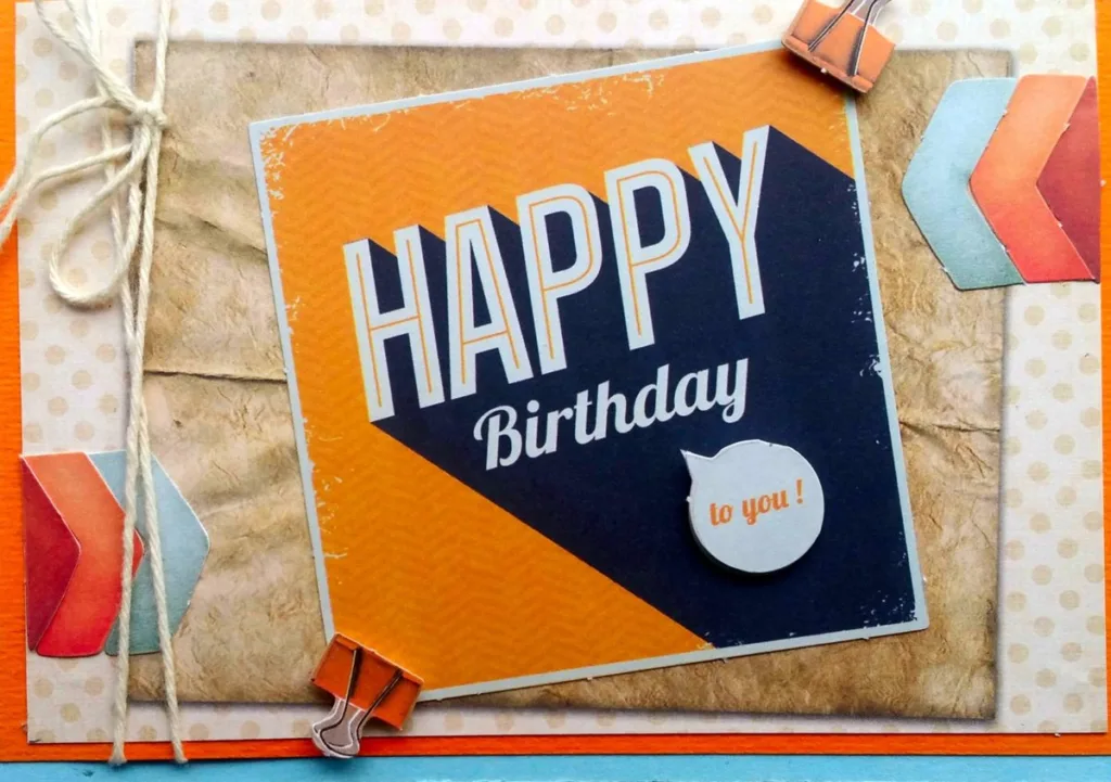 Happy birthday met knijpers