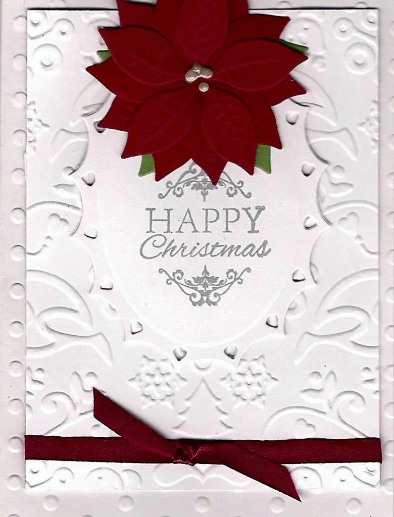 Rode kerstster happy christmas