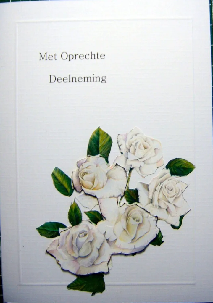 Witte rozen deelneming